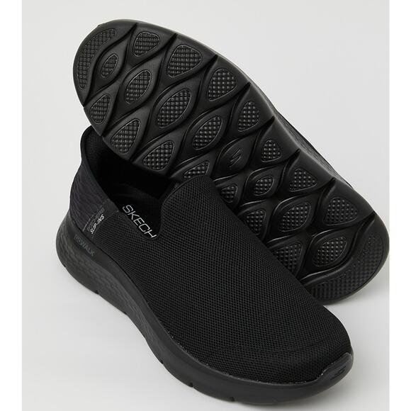 Skechers Go Walk Flex Slip-Ins Shoes Mens Size 11.5 Black Extra Wide Fit Comfort - Picture 1 of 9